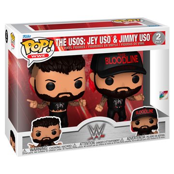 Blister 2 figuras POP WWE Jey Uso & Jimmy Uso