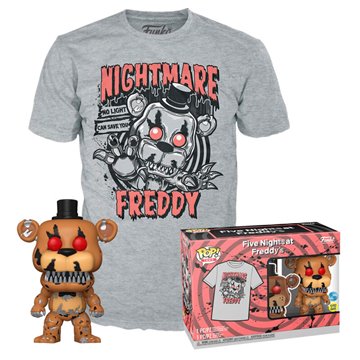 Set figura POP & Tee Five Nights and Freddy Nightmare Freddy Exclusive