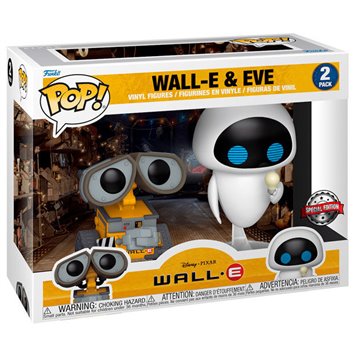 Set 2 figuras POP Disney Wall-E - Wall-E & Bulb Eve Exclusive