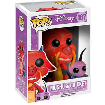 Figura POP Disney Mulan Mushu & Cricket